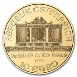 2023 philharmonic 1/10oz gold bullion coin