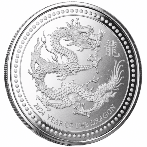2024 samoa year of the dragon 1oz silver bullion coin