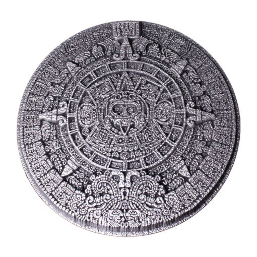 aztec sun stone 1kg .999 silver stackable - 1 kilo