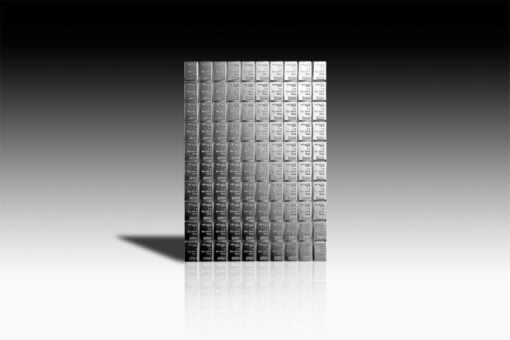 valcambi 100g combibar silver bullion bar - 100 x 1g