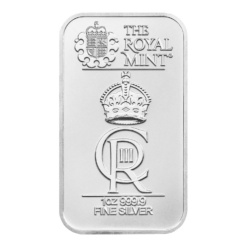 The royal celebration 1oz silver minted bullion bar