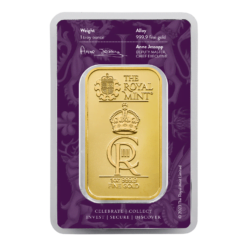 The Royal Celebration 1oz Gold Minted Bullion Bar