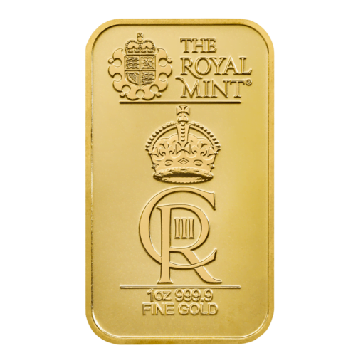 The royal celebration 1oz gold minted bullion bar