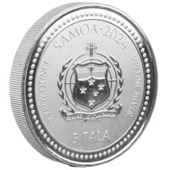 2024 samoa year of the dragon 2oz silver bullion coin