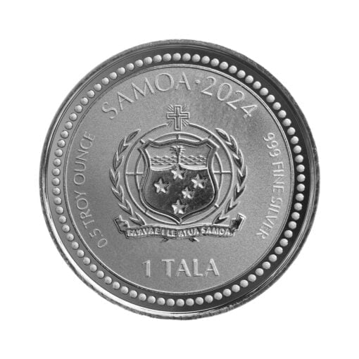 2024 samoa year of the dragon 1/2oz silver bullion coin