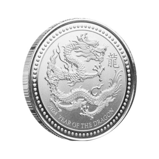 2024 samoa year of the dragon 1/2oz silver bullion coin