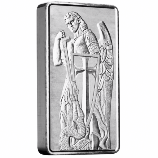Archangel michael 10oz silver bullion bar