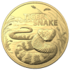 2024 australia’s most dangerous – tiger snake 1oz .9999 gold bullion coin