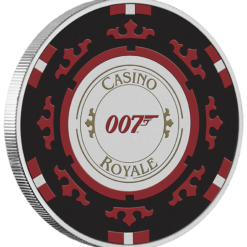 2023 007 casino royale 1oz coloured silver coin in card