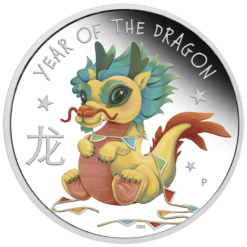 2024 Baby Dragon 1/2oz Coloured Silver Proof Coin