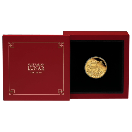 2024 year of the dragon 1/4oz gold proof coin
