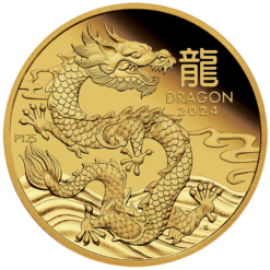 2024 Year of the Dragon 1/10oz Gold Proof Coin
