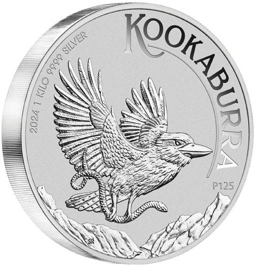 2024 australian kookaburra 1kg. 9999 silver bullion coin - 1 kilo