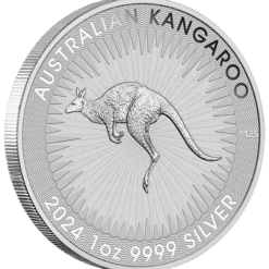 2024 australian kangaroo 1oz. 9999 silver bullion coin