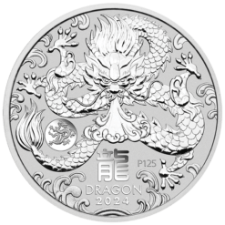 2024 Year of the Dragon with Dragon Privy Mark 1oz .9999 Silver Bullion Coin