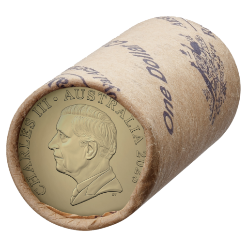 2023 $1 king charles iii effigy coin roll - non-premium roll