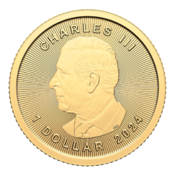2024 maple leaf 1/20oz. 9999 gold bullion coin