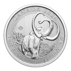 2024 Ice Age - Woolly Mammoth 2oz .9999 Silver Bullion Coin