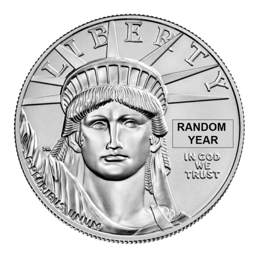 American eagle 1oz. 9995 platinum bullion coin - random year