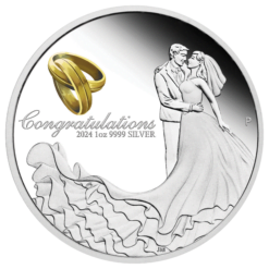 2024 Wedding 1oz .9999 Silver Proof Coin