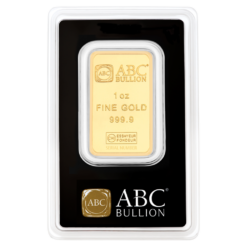 Abc bullion 1oz. 9999 gold minted bullion bar