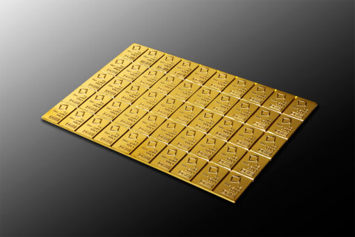 Valcambi 50g combibar gold bullion bar – 50 x 1g