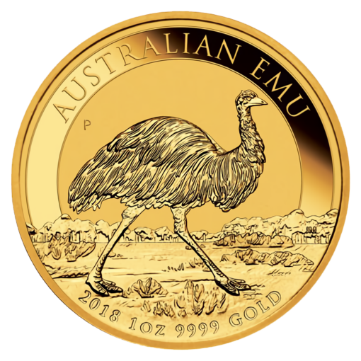 2018 australian emu 1oz. 9999 gold bullion coin
