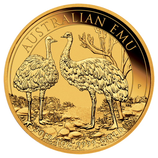 2019 australian emu 1oz. 9999 gold bullion coin