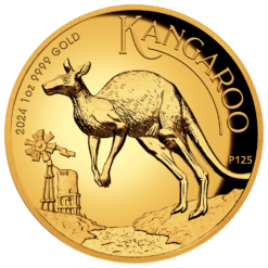 2024 Australian Kangaroo 1oz .9999 Gold Proof High Relief Coin