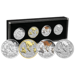 2024 The Perth Mint's 125th Anniversary 1oz .9999 Silver Typeset 4 Coin Collection