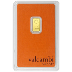 Valcambi 1g .9999 Gold Minted Bullion Bar