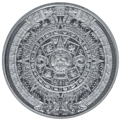 Aztec Calendar 1/10oz .999 Silver Bullion Round