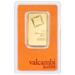 Valcambi 1oz .9999 Gold Minted Bullion Bar